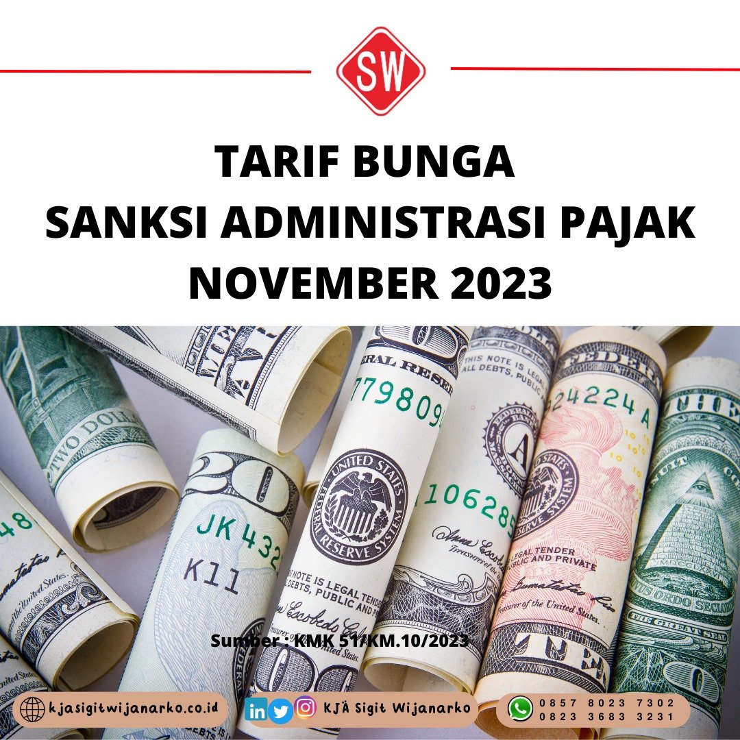 Tarif Bunga Sanksi Pajak November 2023