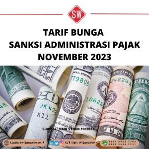 Tarif Bunga Sanksi Pajak November 2023